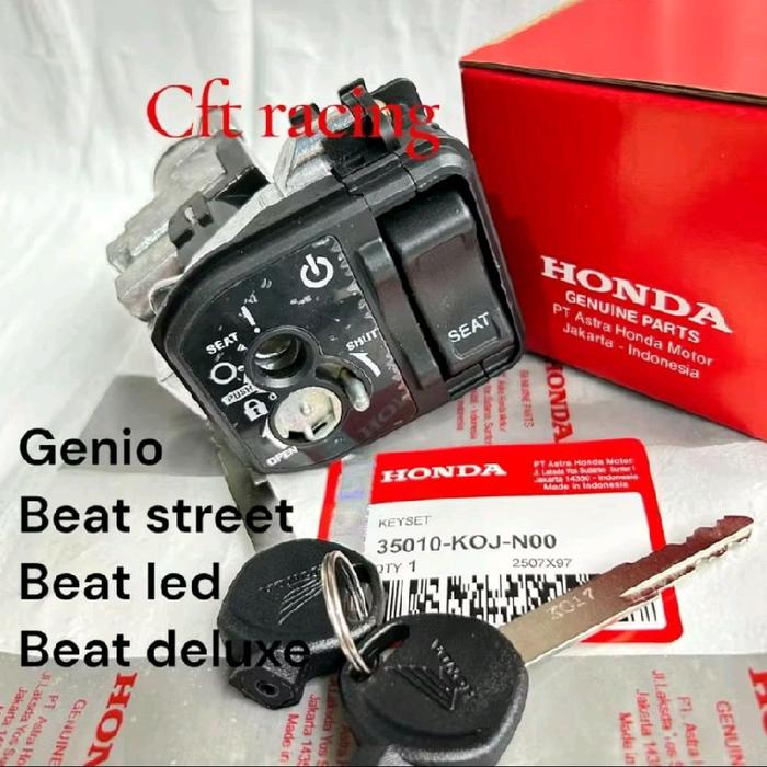 kunci kontak keyset key set kunci jok Genio beat deluxe  beat street beat pop 2020 sd 2023 ori ahm h