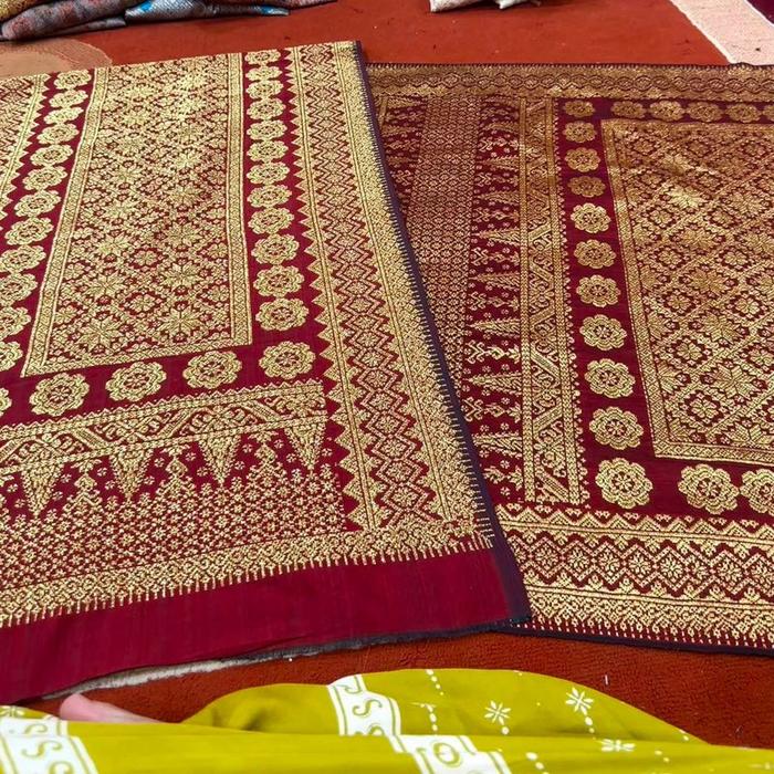 Songket permata berlian gebeng ringan halusan