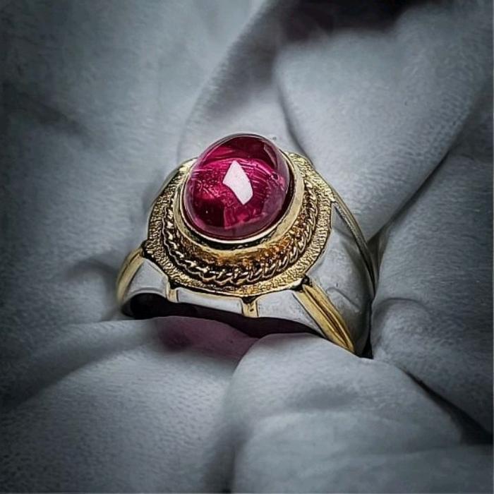 Aksesoris Cincin Pria Gendam Ajisaka Merah Siem
