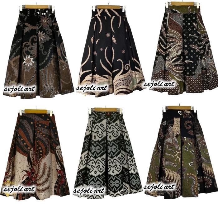 ROK BATIK MODERN 7/8 LAPIS TRIKOT KATUN PREMIUM