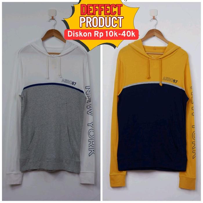 [Deffect] AEROPOSTALE Long Sleeve Colorblocked Hoodie Shirt
