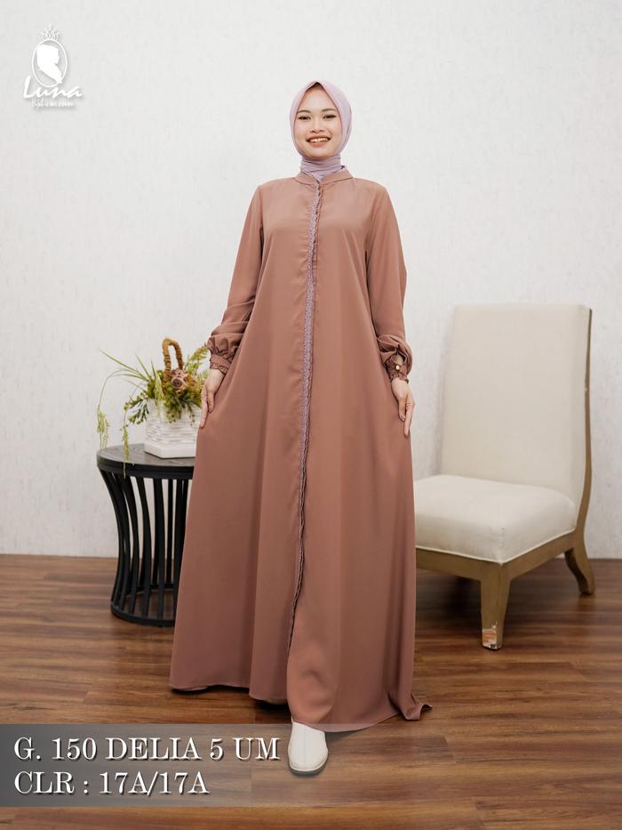 Dress Lavender Gamis Spesial Mami Luna " G.150 DELIA 5 UM "