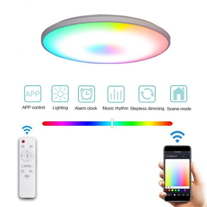 Tuya Wifi App Smart Ceiling Lamp Rgbcw Tuya Wifi Work With Alexa