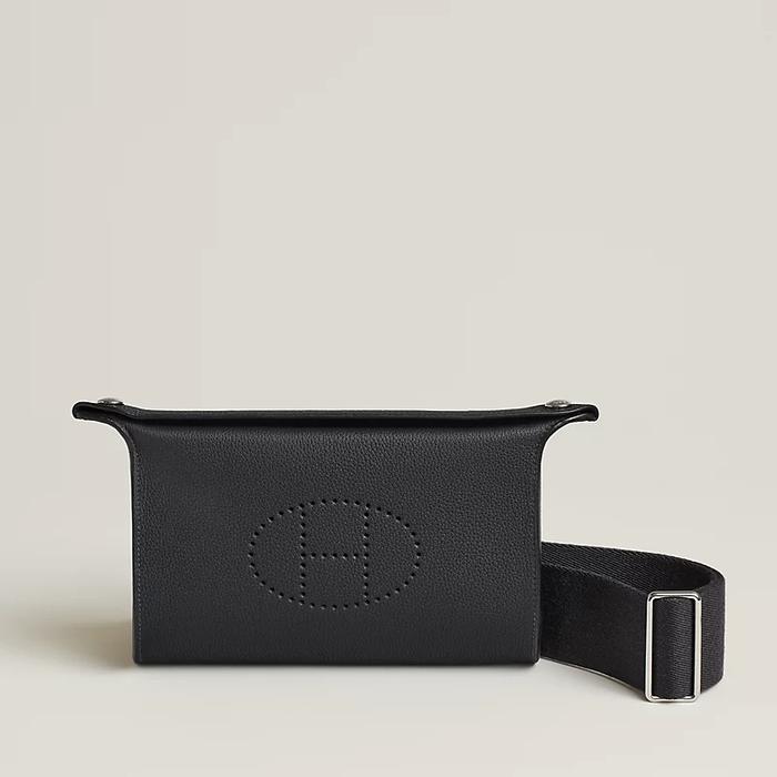 Tas Premium Wanita,Tas messenger,HERMES,Hermes Videpoches shoulder bag,black