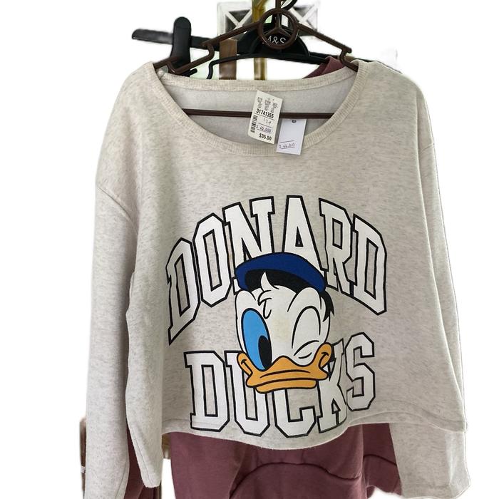 CN,Hoodie,CropTop Wanita Oversize Atasan