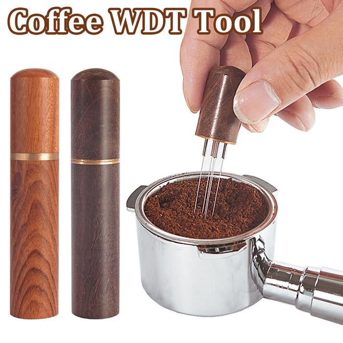 WDT Pengaduk Kopi 5 Jarum, Pengaduk Kopi Espreso Profesional, Alat