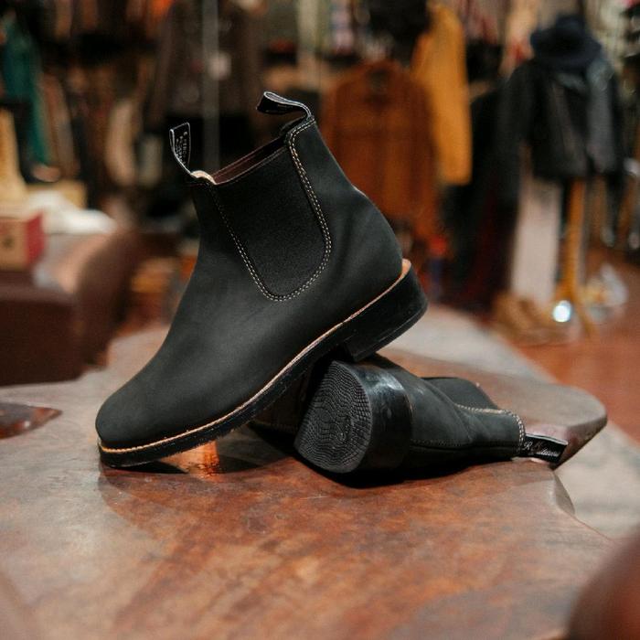 RM Williams Arnhem Black Nubuck Original Made in Australia