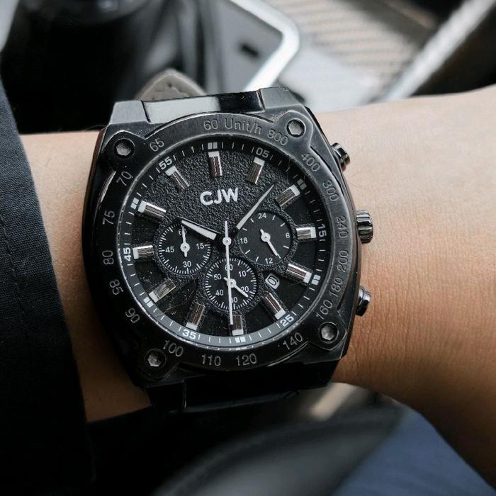 (Barunya 2,3jt) Jam Tangan Charles Jourdan Watch CJW Original Full Black