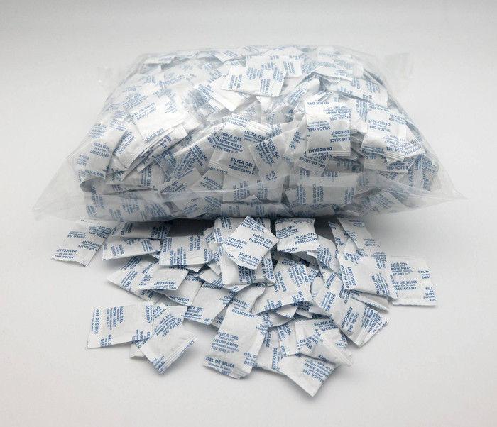 SILICA GEL Natural Alami Bungkus KERTAS Silica Sachet Silika Gel Makanan Silica Murah Aman isi 100pc