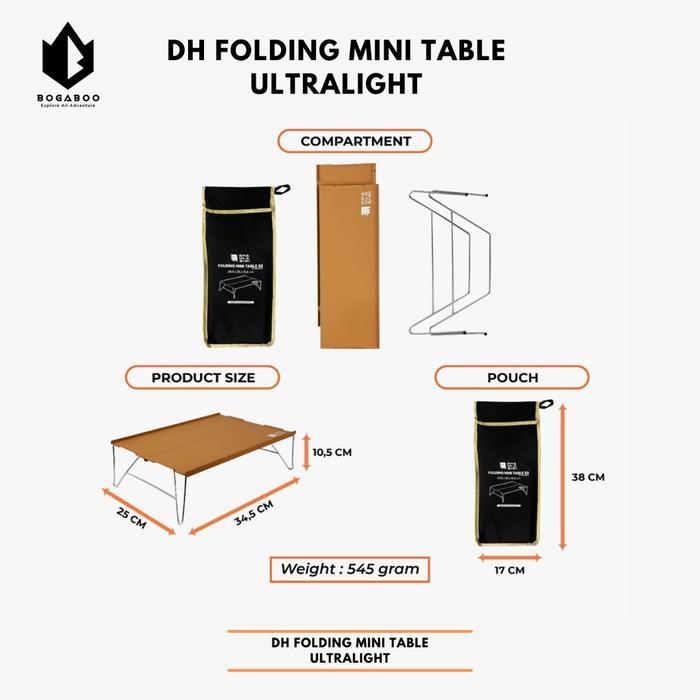 Eiger - BISA COD Dhaulagiri Folding Mini Table 02 - Meja Lipat Mini - Meja Camping Piknik Outdoor Gu