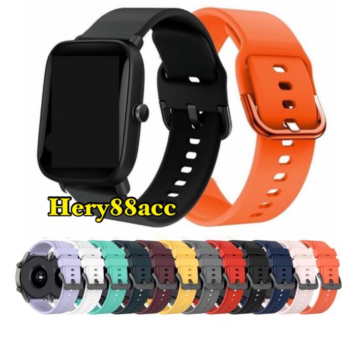Strap Smartwatch Olike GT40 Rubber Tali Jam Tangan - Hitam