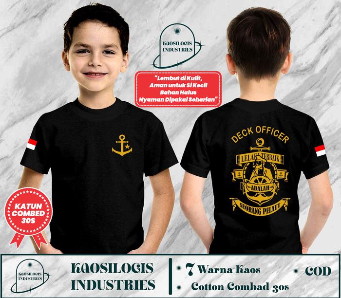 Kaos Anak Pelaut Deck Officer Kapal Pelaut Unisex Distro - Kaosilogis