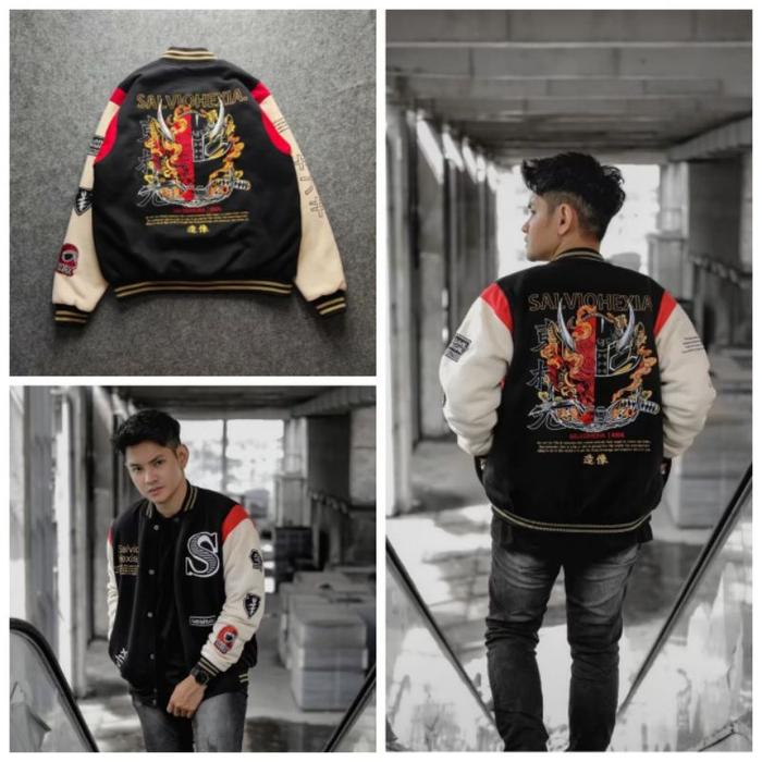 jaket baseball varsity/jaket varsity/jaket varsity baseball/jaket pria