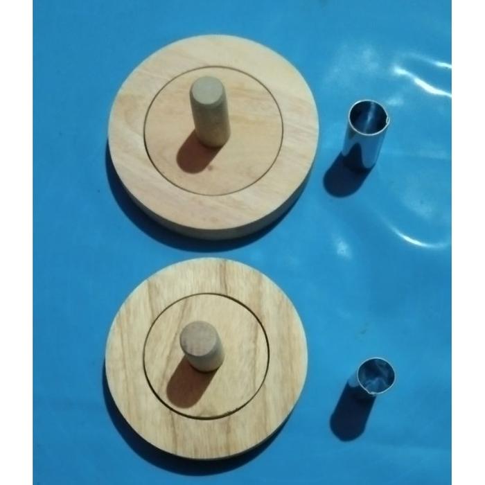 Cetakan donat kayu / 1Set cetakan donat kayu viral / Cetakan donat kayu+pembolong