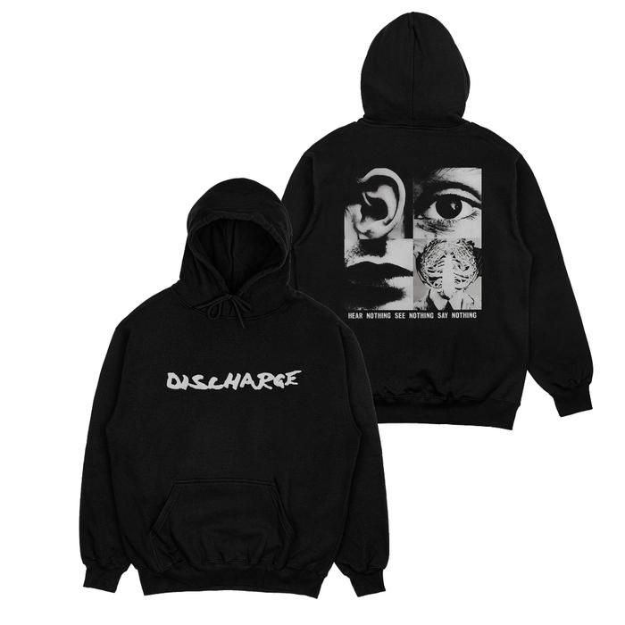 Hoodie Jumper Pria Distro Band Discharge Premium Quality Bahan Katun Tidak Berbulu Size M L XL XXL X