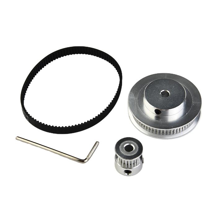 GT2 Timing Belt Pulley 60 Teeth 20Teeth Kit 5mm Aperture Belt Width