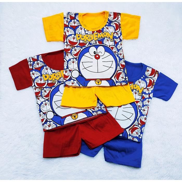Okhi - Setelan Oblong Anak Motif Doraemon Lucu Harian Dvd
