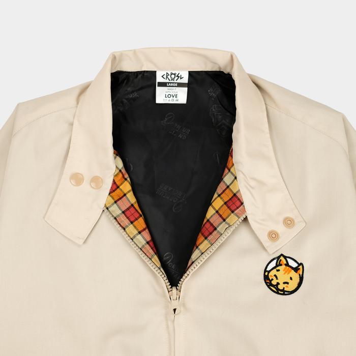 Crsl Chilo Adopter Jacket | Cream | Jaket Harrington Uni Pria Wanita | Jaket Motor Basic | Outerwear