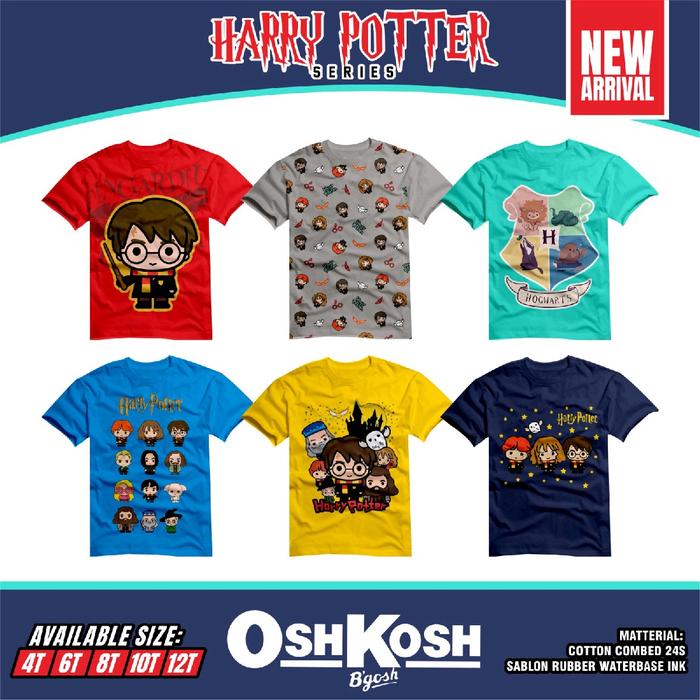 kaos anak motif harry potter
