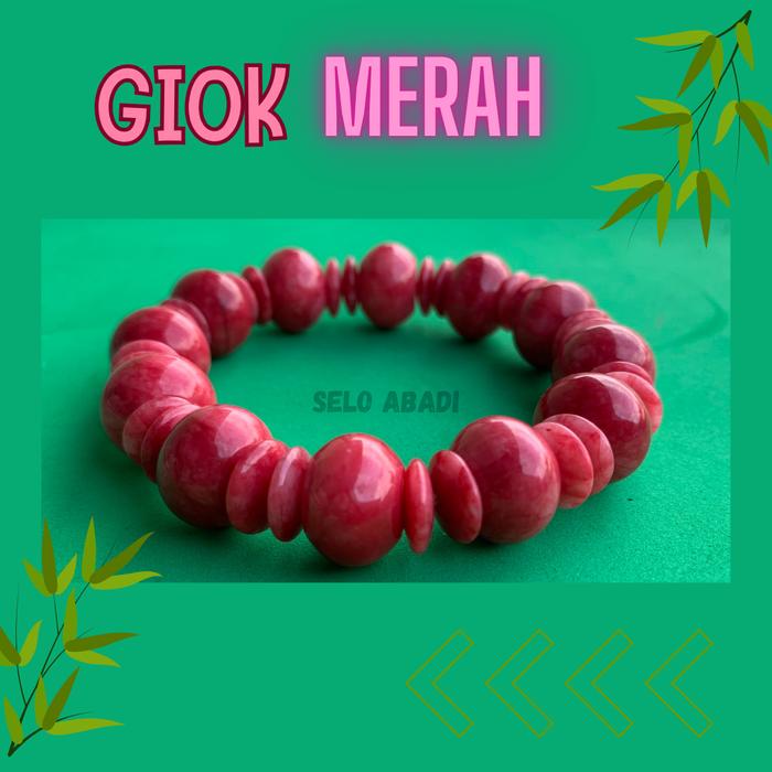 Gelang giok burma merah/giok merah bracelets