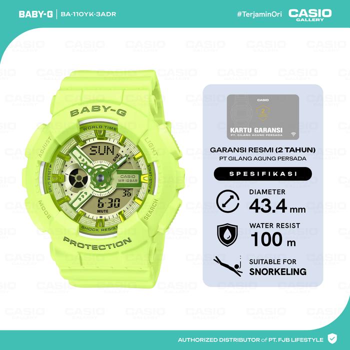 Baby-G Jam Tangan Wanita BA-110YK-3ADR Analog Digital