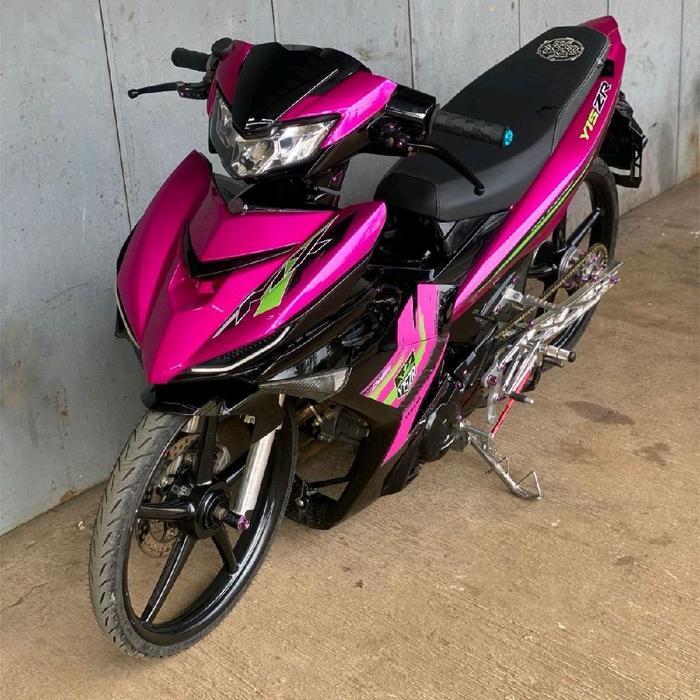 STRIPING TRANSPARAN MX KING Y15ZR MOTIF CUSTOM TERBARU STYLE TERBARU STICKER TRANSPARAN MX KING 150