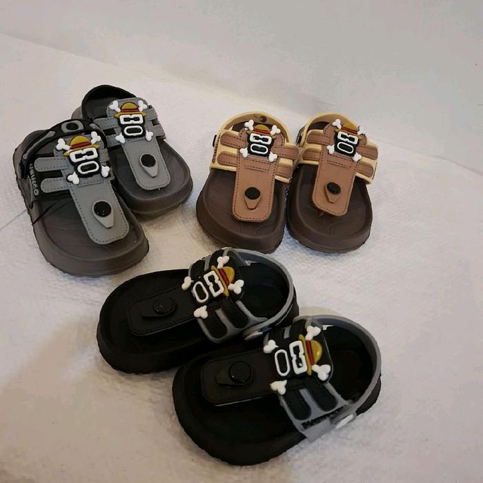 Sandal jepit anak cowok one piece ay 1616 sp ukuran 20-25