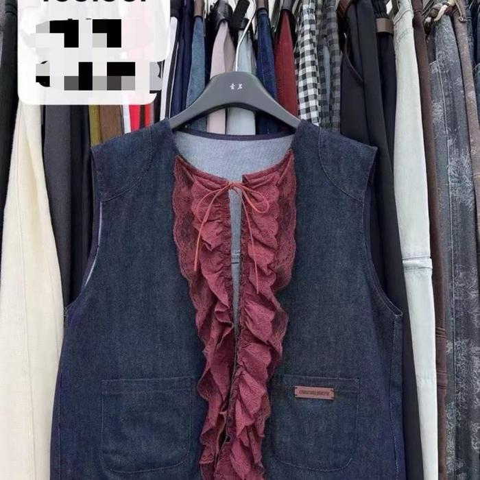 Vest levis cantik bunga bunga