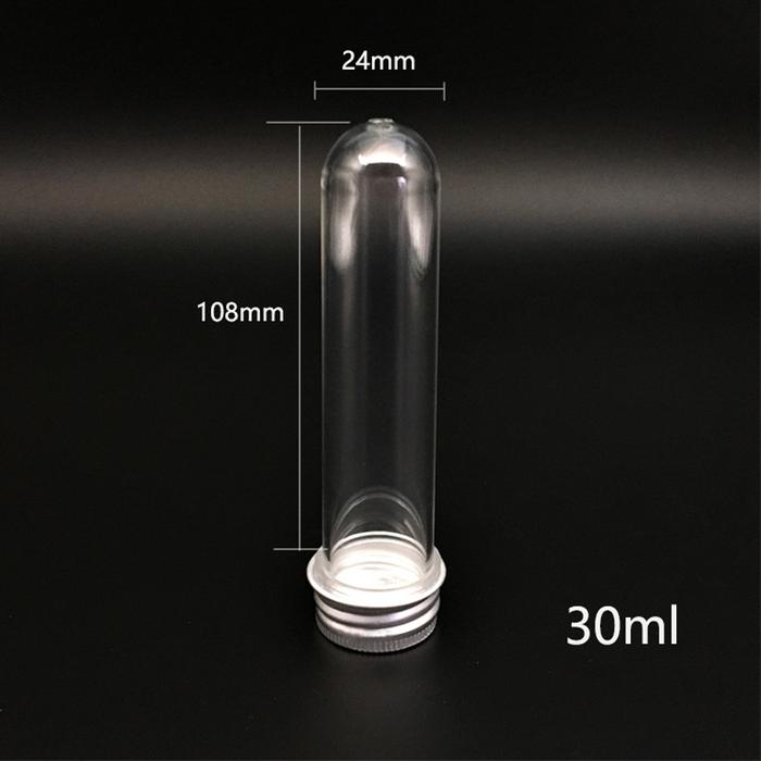 50pcs 30ml plastic Test Tube With Screw Cap Candy capsule PET Bottle