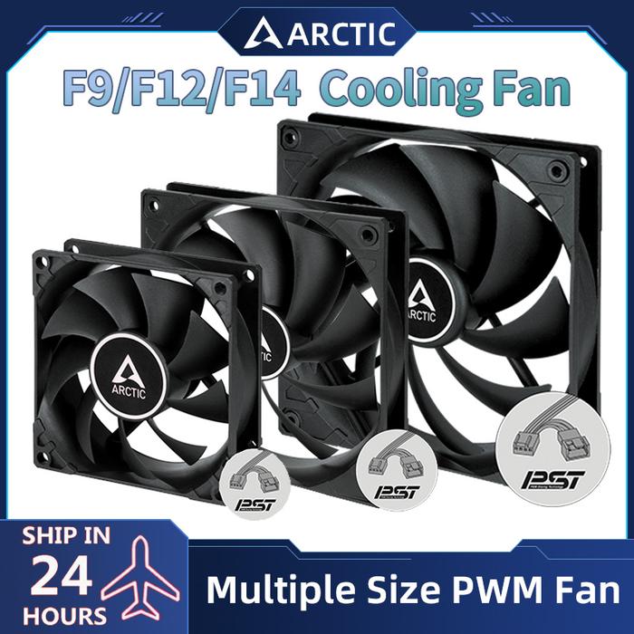 ARCTIC F12 PWM PST Case Cooling Fan 9/12/14cm Thin and Light Simplicity 12V 4Pin CPU Cooling Fan Ser