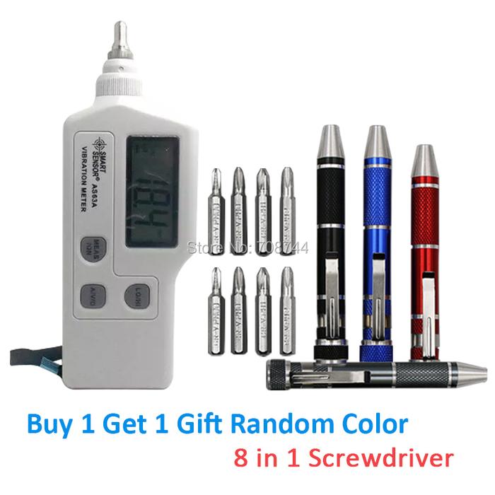 Smart Sensor Portable Vibration Meter AS63A Vibration Pen Vibration