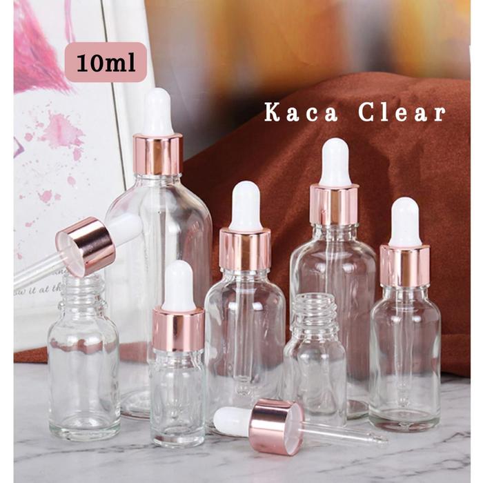 Botol Serum 10ml Botol Minyak Essential Oil 10gr Botol Serum Pipet Kaca Bening Kaca Clear Botol Koso