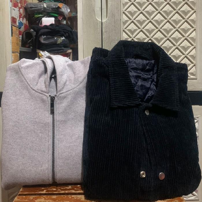 ORIGINAL OUTERWEAR CORDUROY ZARA JACKET COACH ZIPPER HOODIE COMFORT STRETCH
