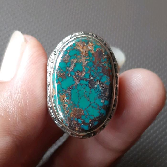 Pirus Persia Urat Emas Merah Ceplok Lawasan Antik