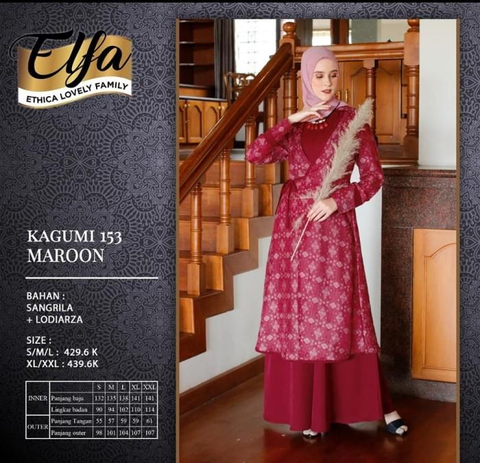 ETHICA GAMIS / DRESS CANTIK KAGUMI 153 MAROON