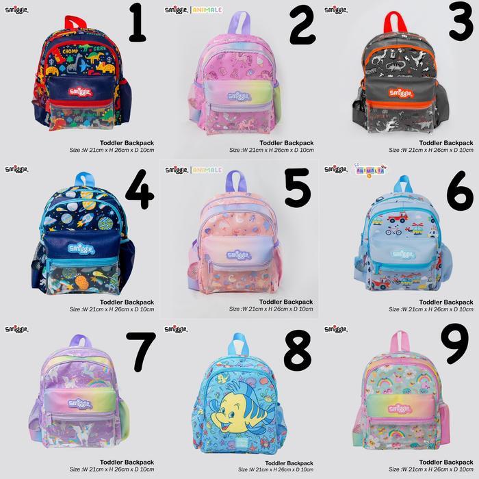 TERBAIK Tas smiggle ransel/smiggle playgroup/backpack smiggle