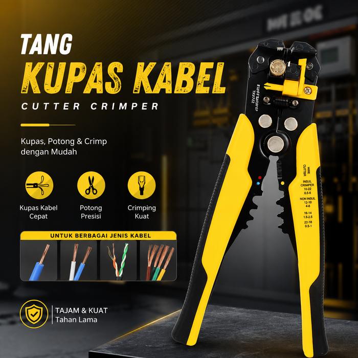 Mtos Mall | Tang Kupas Kabel | Automatic Wire Stripper | Tang Crimping Kabel