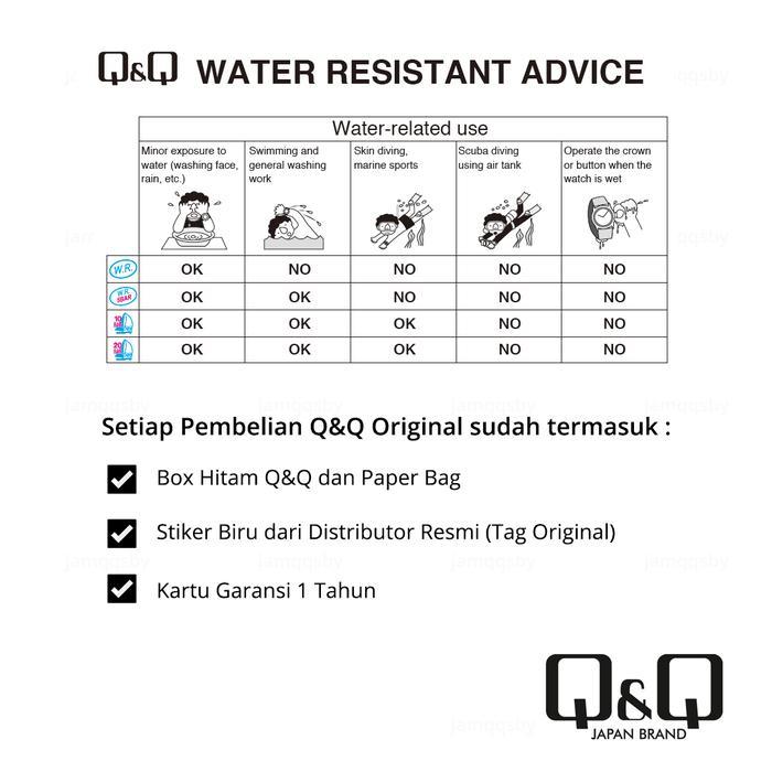 Q&Q QnQ QQ Original Jam Tangan Wanita - M137 M137J Water Resist