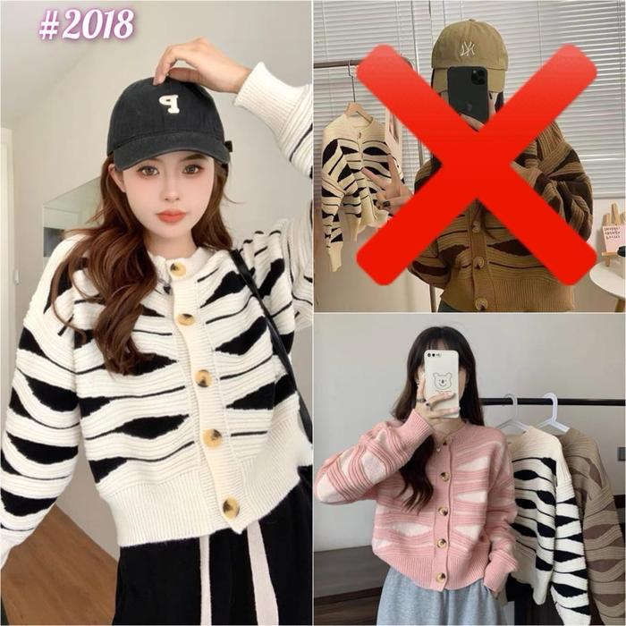 Cardigan Wanita Import BKK Rajut Premium Korean Look ( NEW ) / Cardigan SOHEE By QNS