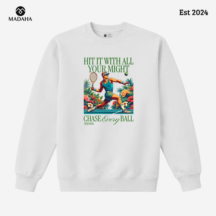 Madaha Sweater Crewneck Tennis Chase Every Ball
