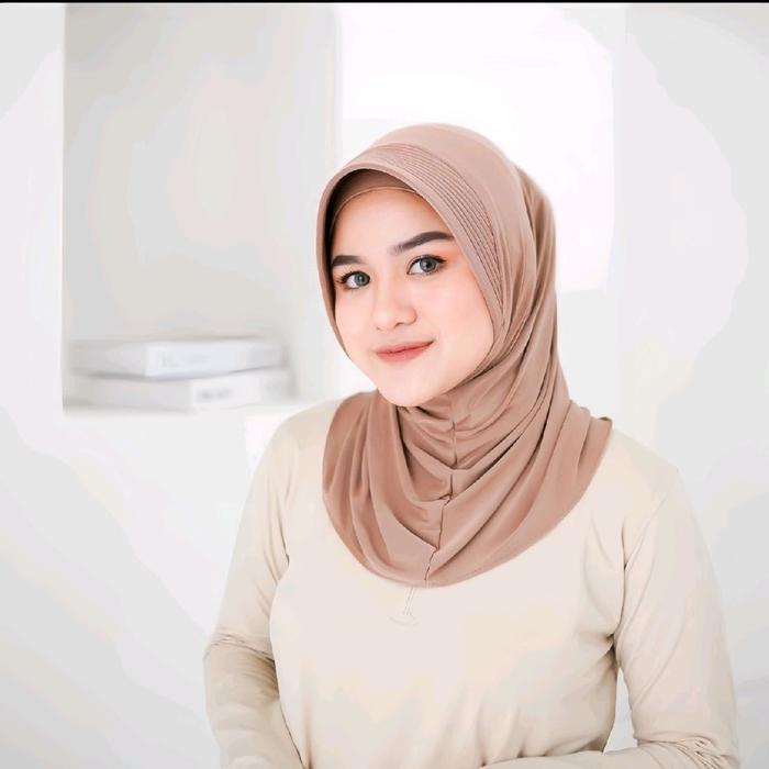 Jilbab Sport size S Berkualitas || Hijab Sport sedada spsndek Jersey Kerudung Instan