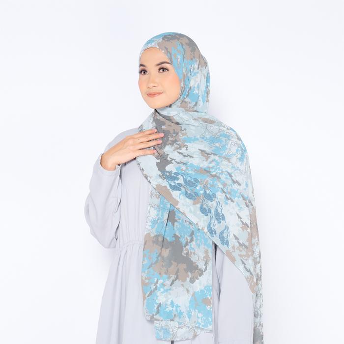ZM - Chasya Sky Pashmina Plisket - Jelita Indonesia Lamun Ombak