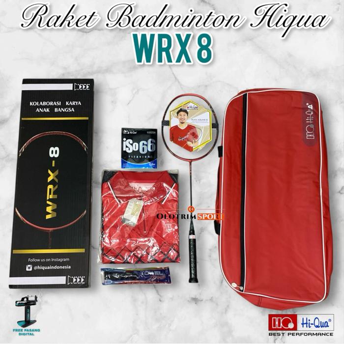 Raket Badminton HIQUA WRX7 WRX8 WRX 7 8 HI-QUA Original