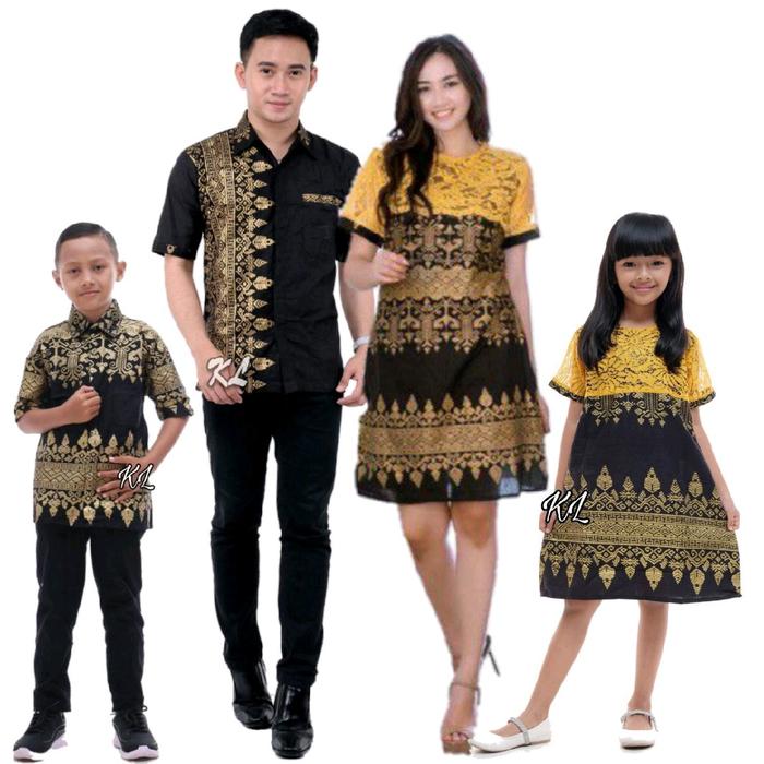 Couple dress brokat  anjani kemeja batik couple batik brukat