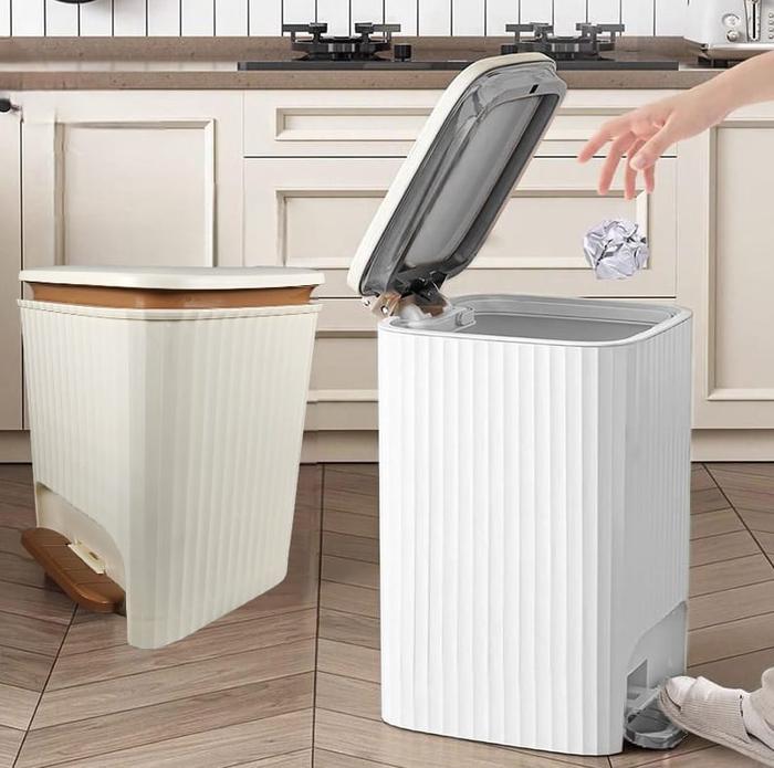 TaffHOME Tempat Sampah Injak Foot Pedal Kaki Trash Bin - M30