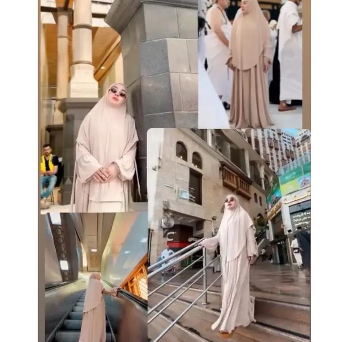 SALE Shellasaukia Dress Umroh Terbaru Set Hijab BoNuS KcamataGamis Mewah Bagus