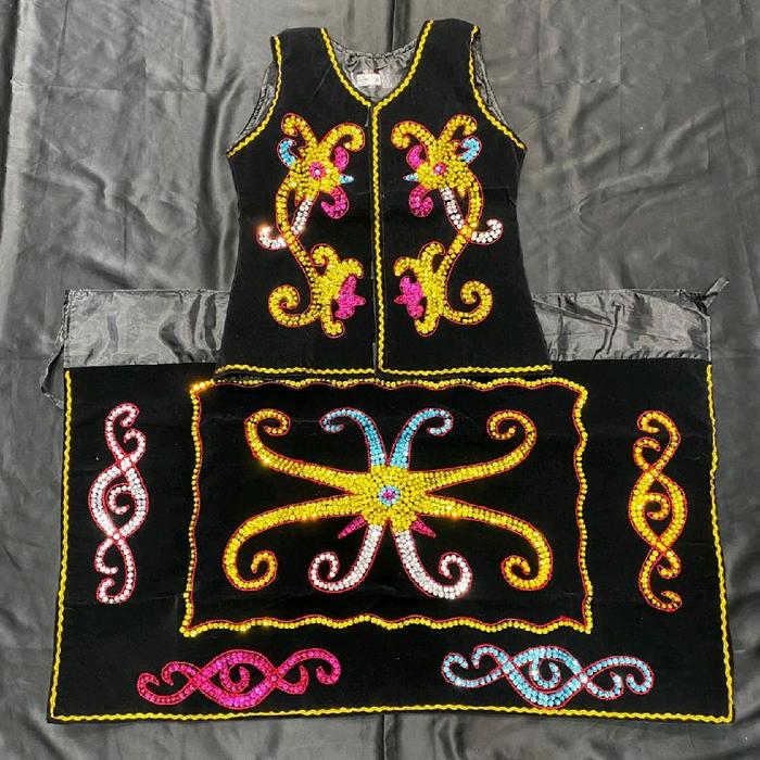 Baju tradisional adat Dayak//Set Baju & rok// Baju khas Dayak// TK - DEWASA//Baju Dayak Tk// baju Da