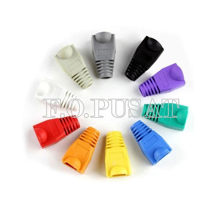 Konektor UTP RJ45 Plug Boot Cover Pelindung RJ 45 PLUGBOOT