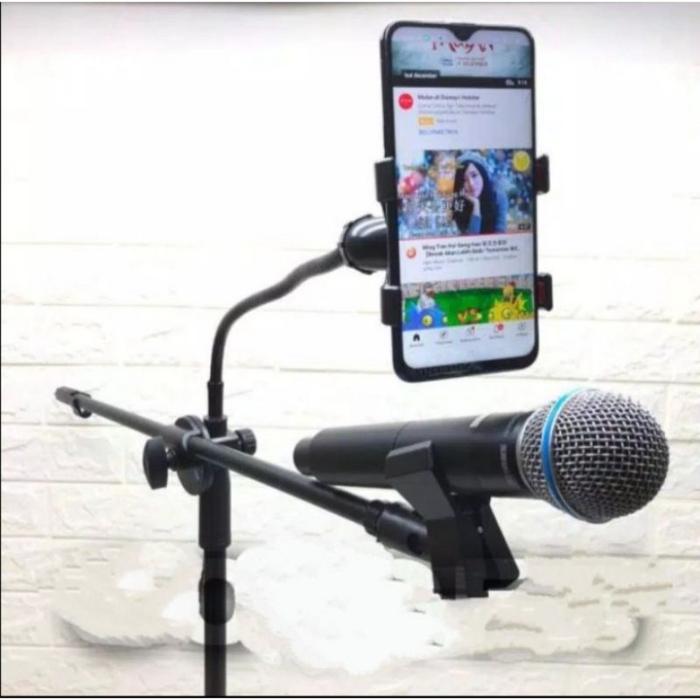 stand microphone noise HT 102 plus holder hp stand berdiri