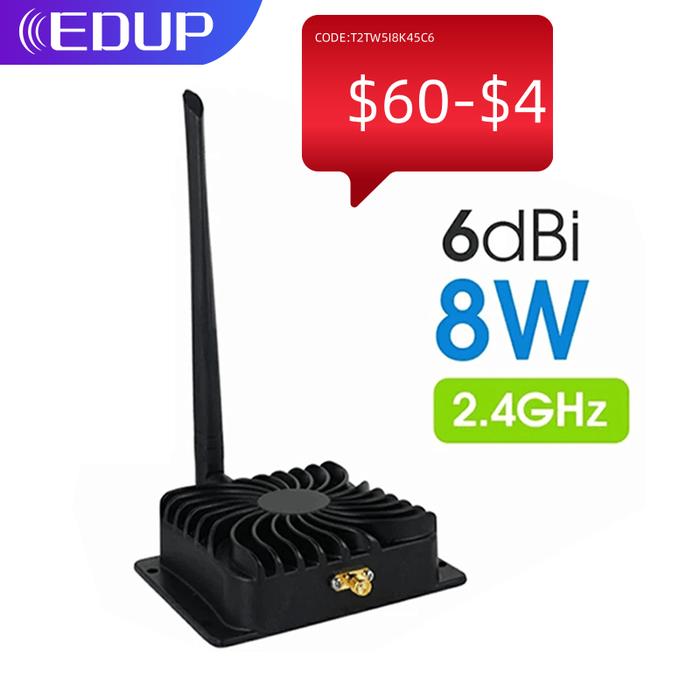 EDUP 8W 2.4Ghz WiFi Power Amplifier Extender 5.8Ghz 5W Signal Booster
